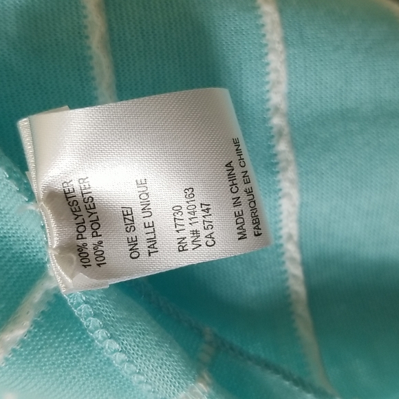 TARGET 28 x 72 light blue and white stripe stretch knit infinity scarf - Picture 4 of 5